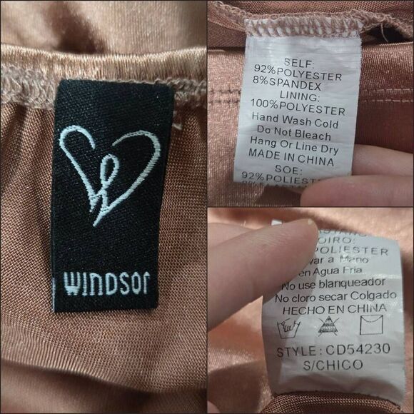 Windsor One-Shoulder Stain Bodycon Dress(C021)-Size S for Women - Picture 10 of 13